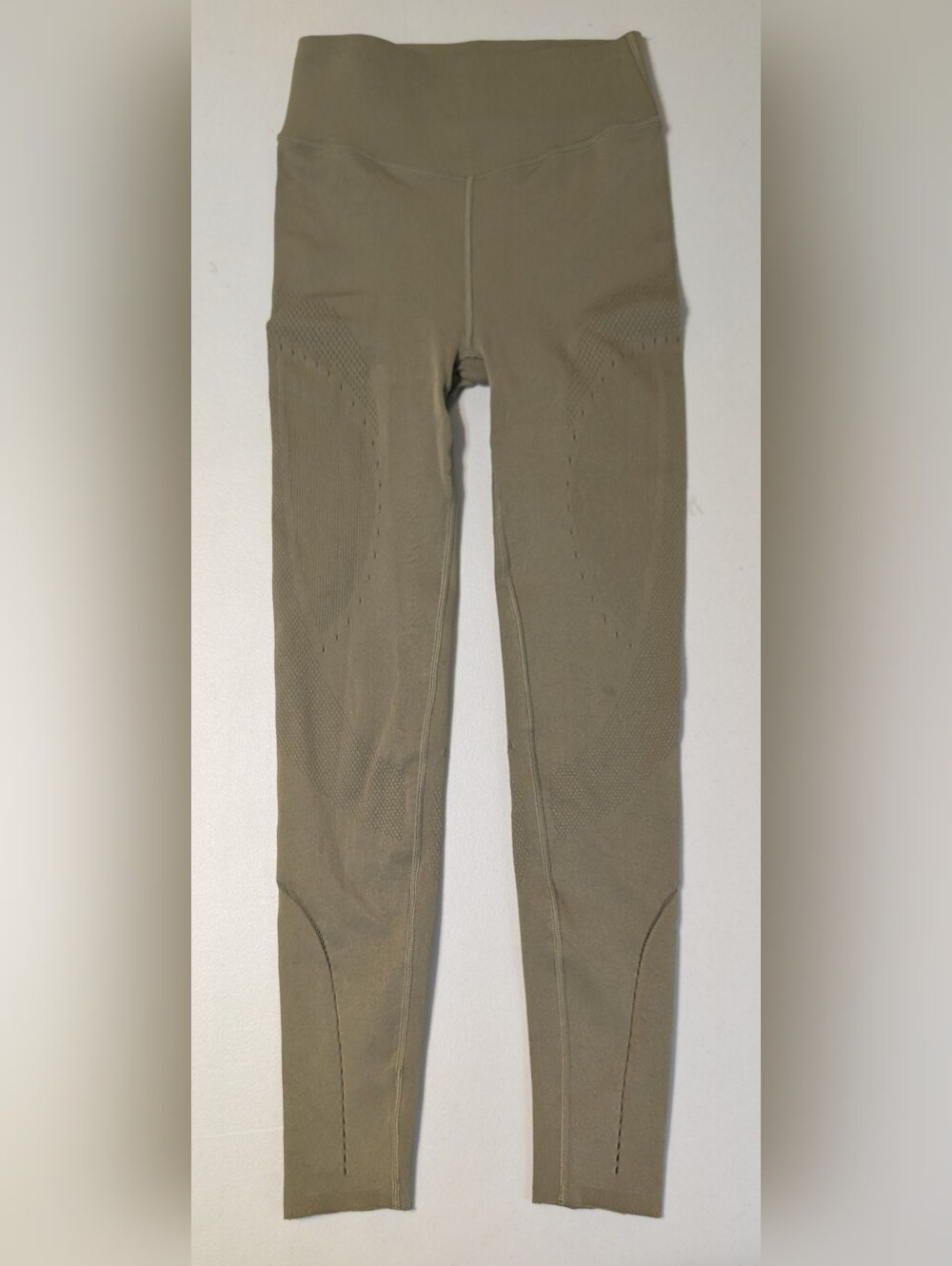 Fabletics olive green leggings, medium